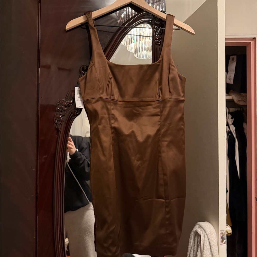 Wilfred Chocolate Satin Dress